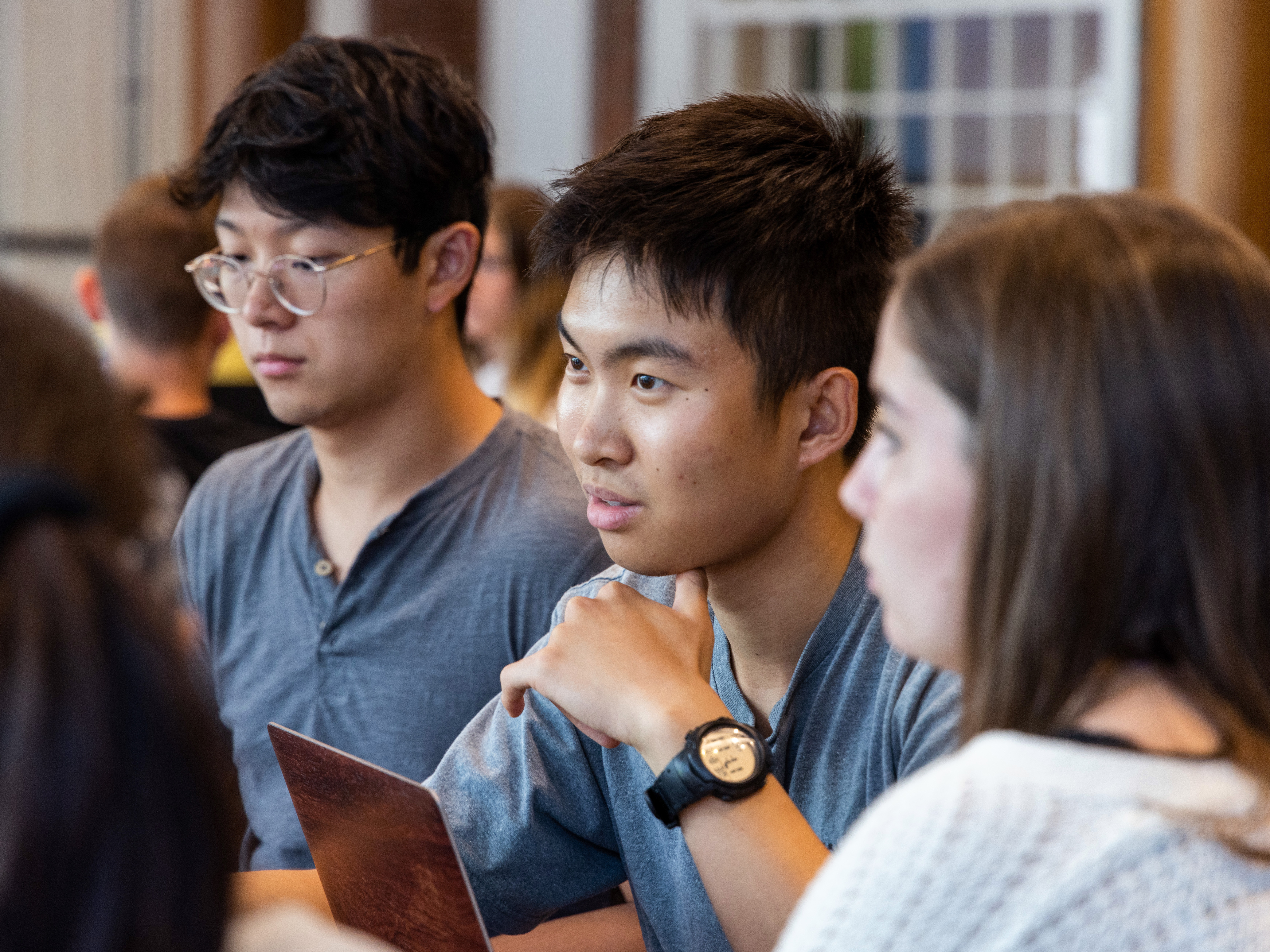 students in class