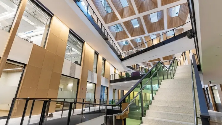 Photo of the interior of the engineering and computer science building