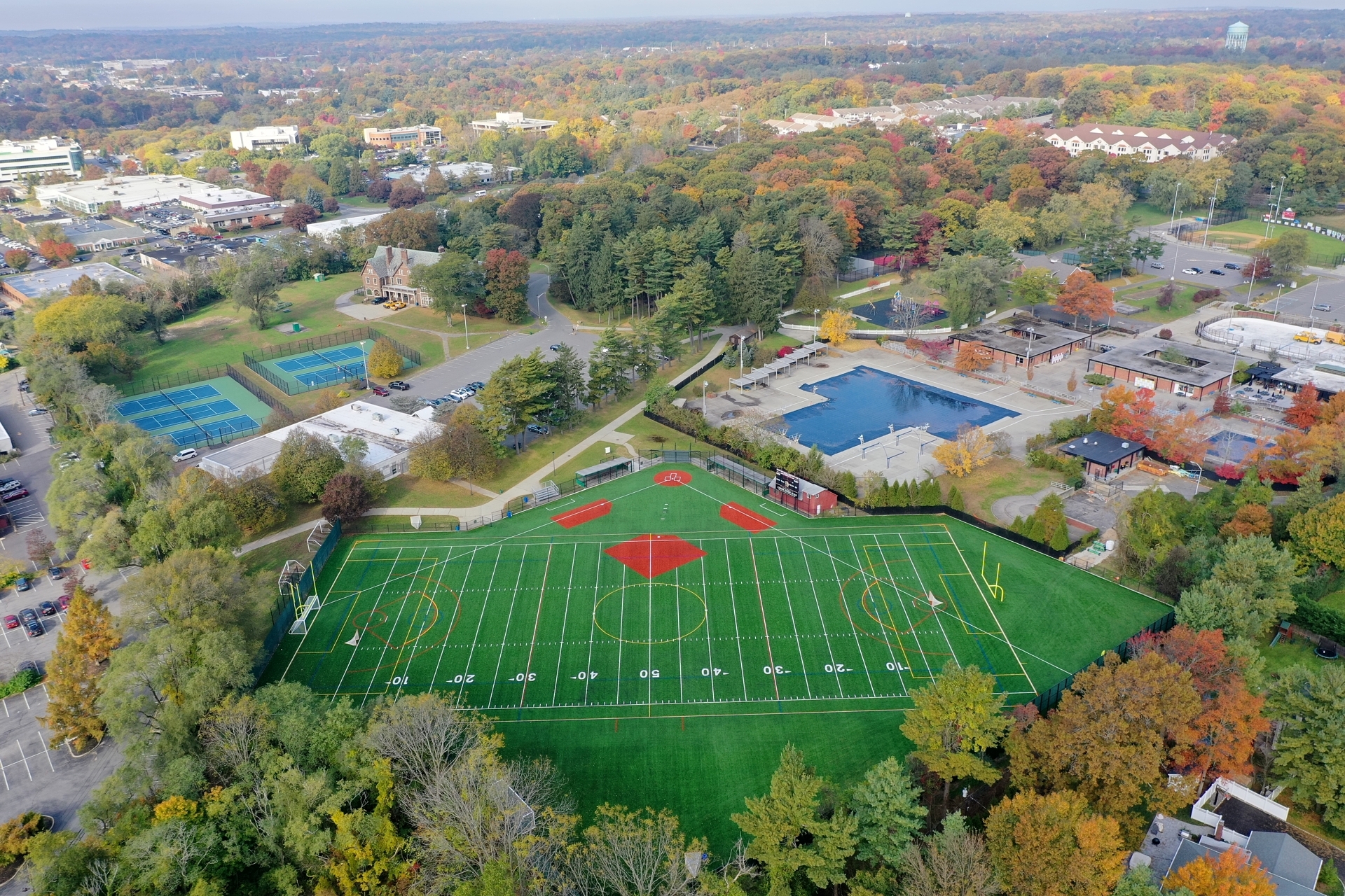 Syosset Woodbury Community Center aerial photo